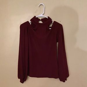 cold shoulder sweater